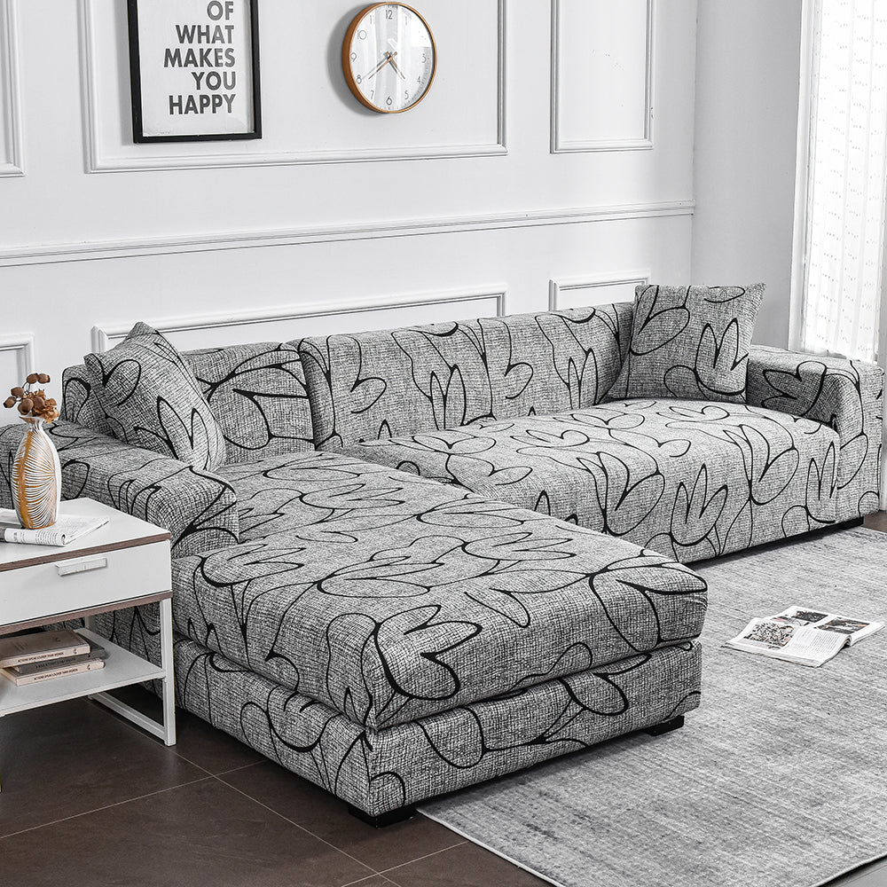 Flower Printed Elastic Sofa Cover Antidirty Spandex Sofa Cover Furniture Protector For Living Room  3