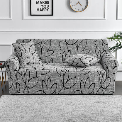 Flower Printed Elastic Sofa Cover Antidirty Spandex Sofa Cover Furniture Protector For Living Room  4