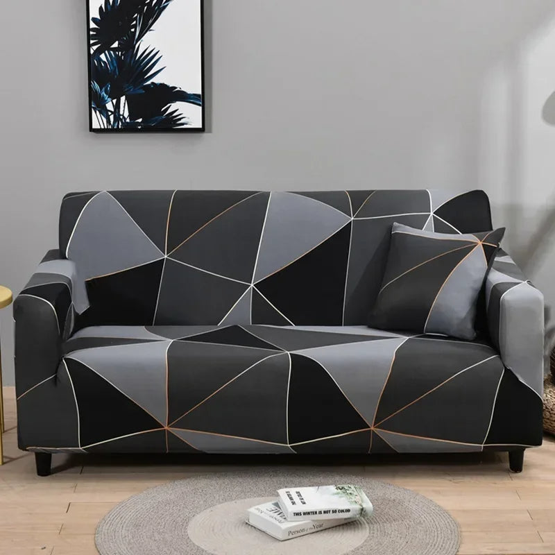 Flower Printed Elastic Sofa Cover Antidirty Spandex Sofa Cover Furniture Protector For Living Room  6