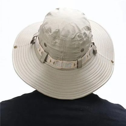 Fishing Hiking Hat, Mesh Outdoor UV Protection, Summer Men Bucket Hat