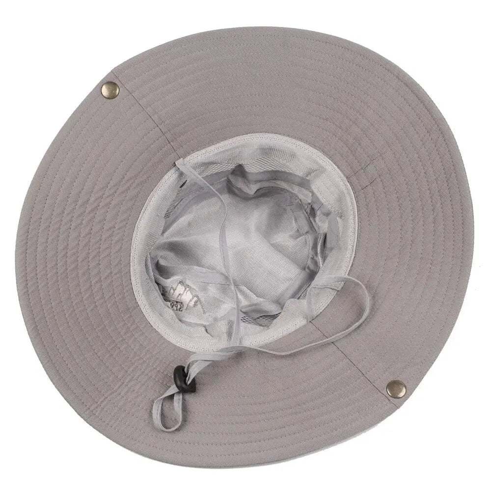 Fishing Hiking Hat, Mesh Outdoor UV Protection, Summer Men Bucket Hat
