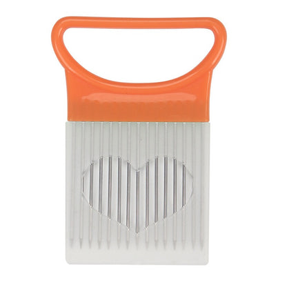 Easy Onion Chopper with Stainless Steel Holder, Colorful Onion Slicer for Potatoes and Vegetables, Kitchen Accessories