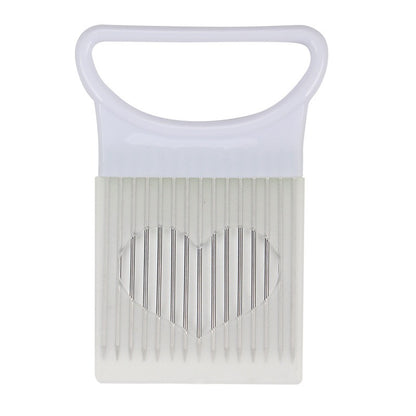 Easy Onion Chopper with Stainless Steel Holder, Colorful Onion Slicer for Potatoes and Vegetables, Kitchen Accessories