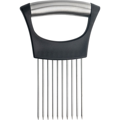 Easy Onion Chopper with Stainless Steel Holder, Colorful Onion Slicer for Potatoes and Vegetables, Kitchen Accessories