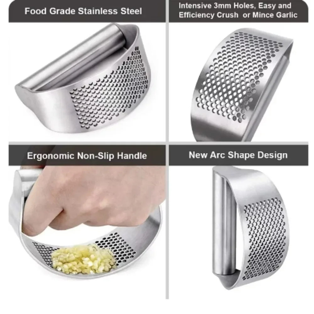 Garlic Press Squeezer, Chopping Tool, Kitchen Chopping Garlic Tool Fruit Vegetable Tools Kitchen Gadget Accessories