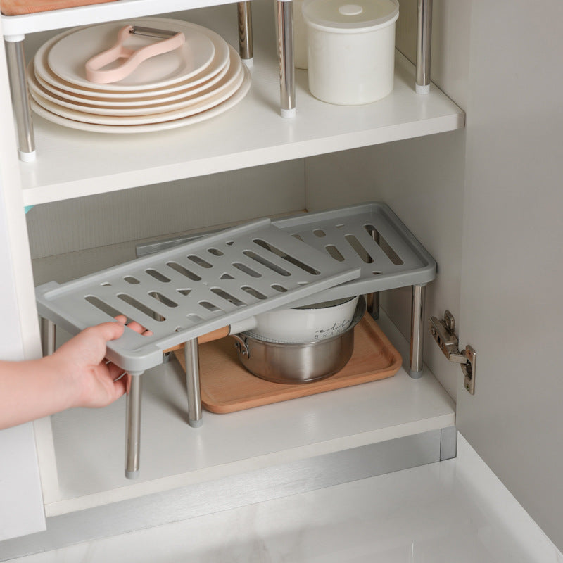 Retractable Storage Rack Kitchen Shelf Organizer For Cabinets Multifunctional Dish And Seasoning Bo 1