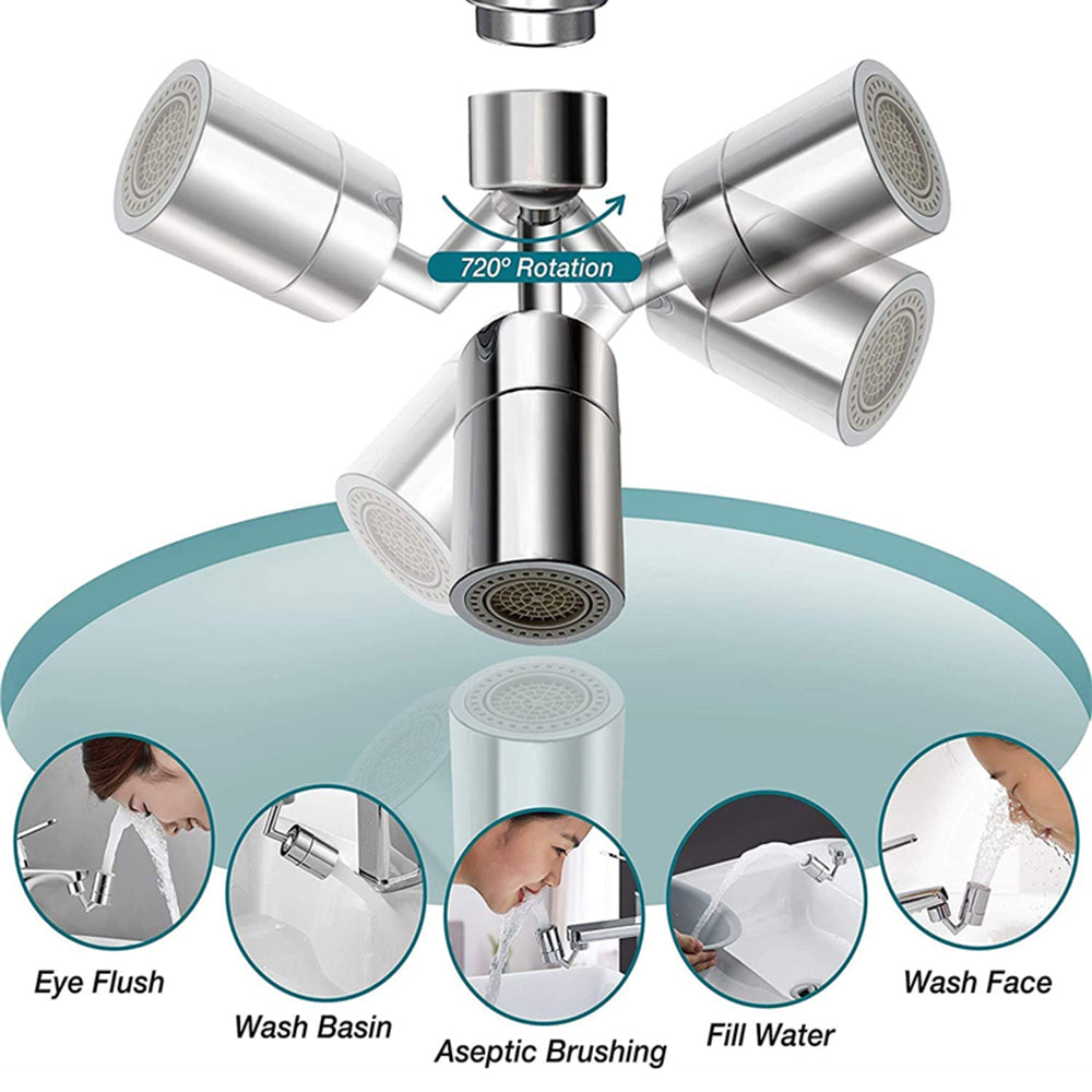 Rotatable Kitchen Faucet Aerator Nozzle Extender Saving Water Sprayer
