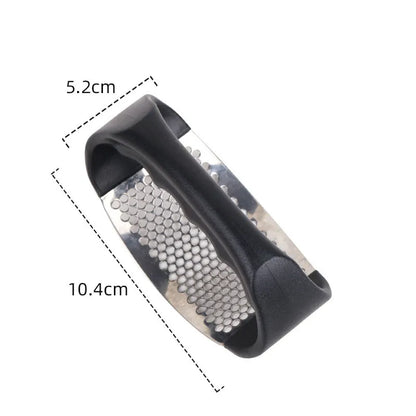 Stainless Steel Garlic Press, Manual Kitchen Tool, Vegetable Press Gadget for Household Use