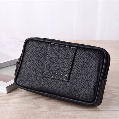 Testificate Belt Bag Leather Waist Packs for Cellphone and Coin Purse Pocket Cellphone Bag Clutch Bag Belt Waist Packs