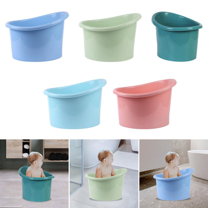 Baby Bath Bucket Portable NonSlip Tub For Toddlers Sitting Up Baby Bathtub For Boys  Girls 3