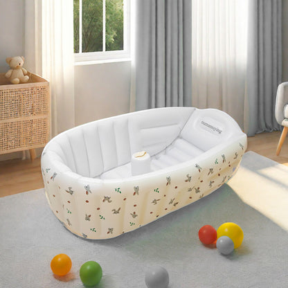 Children's Portable Outdoor Inflatable Pool, Animal Baby Bathtub, Soft PVC Swimming Pool for Newborns