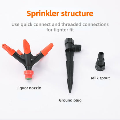 Rotate Yard Sprinkler Auto Irrigation System Adjustable Watering Lawn Sprinkler For Garden Irrigati 4