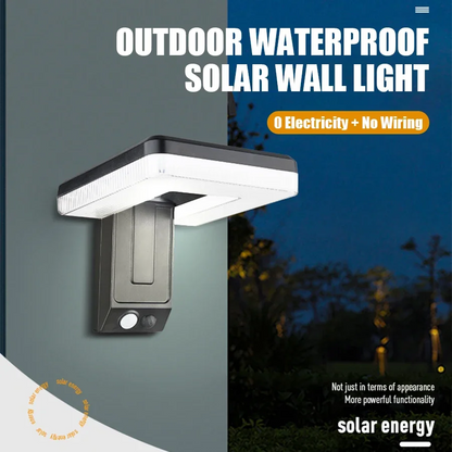 Outdoor Solar Sensor Wall Light Waterproof Folding Light Adjustable For Courtyards Balconies 1