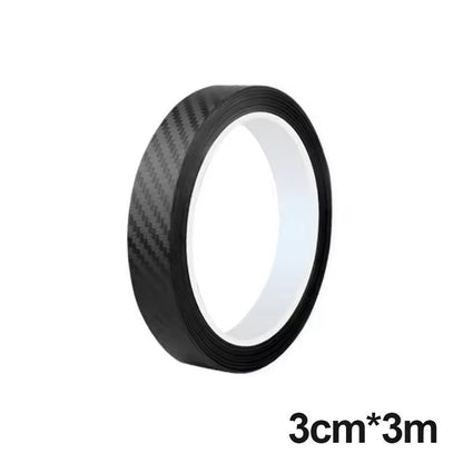 3D CarbonFiber Car Door  Threshold Protective Film AntiScratch WearResistant Waterproof Matte Stick 1