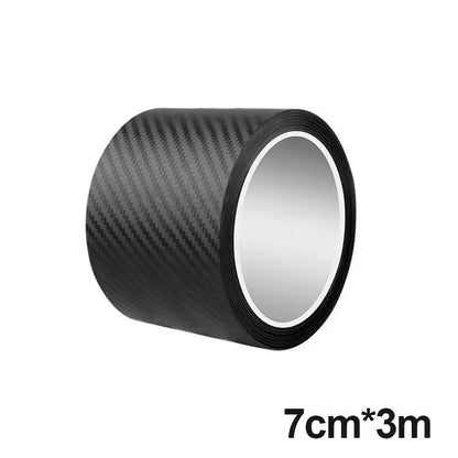3D CarbonFiber Car Door  Threshold Protective Film AntiScratch WearResistant Waterproof Matte Stick 4