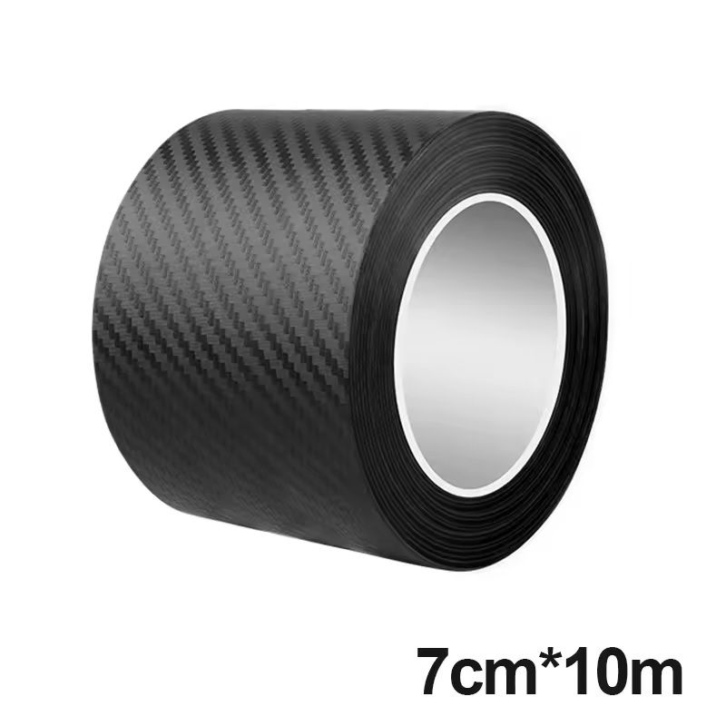 3D CarbonFiber Car Door  Threshold Protective Film AntiScratch WearResistant Waterproof Matte Stick 8