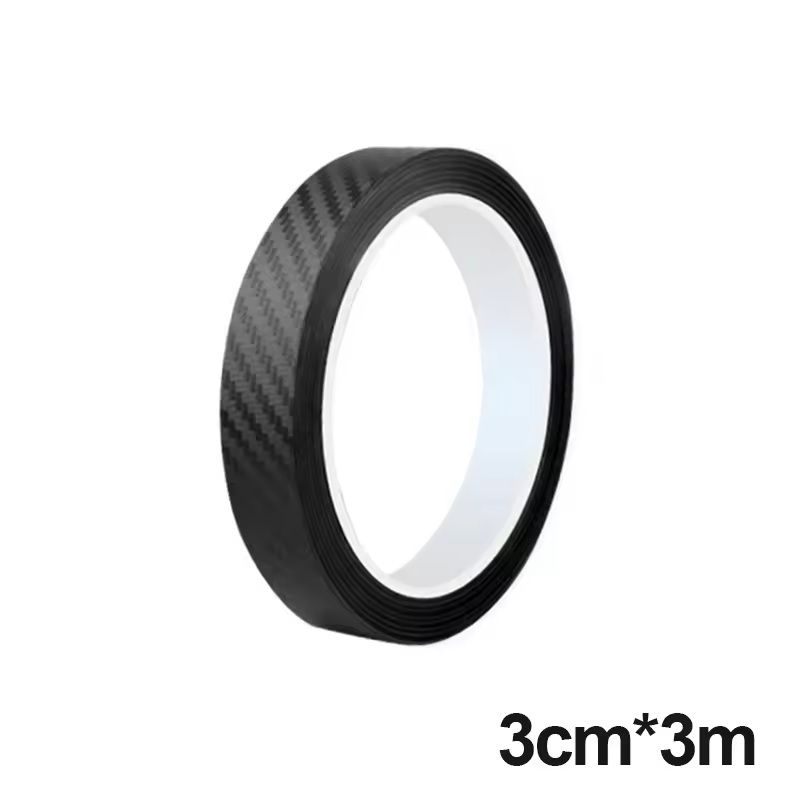 3D Carbon-Fiber Car Door & Threshold Protective Film Anti-Scratch, Wear-Resistant, Waterproof Matte Sticker for Car Ex