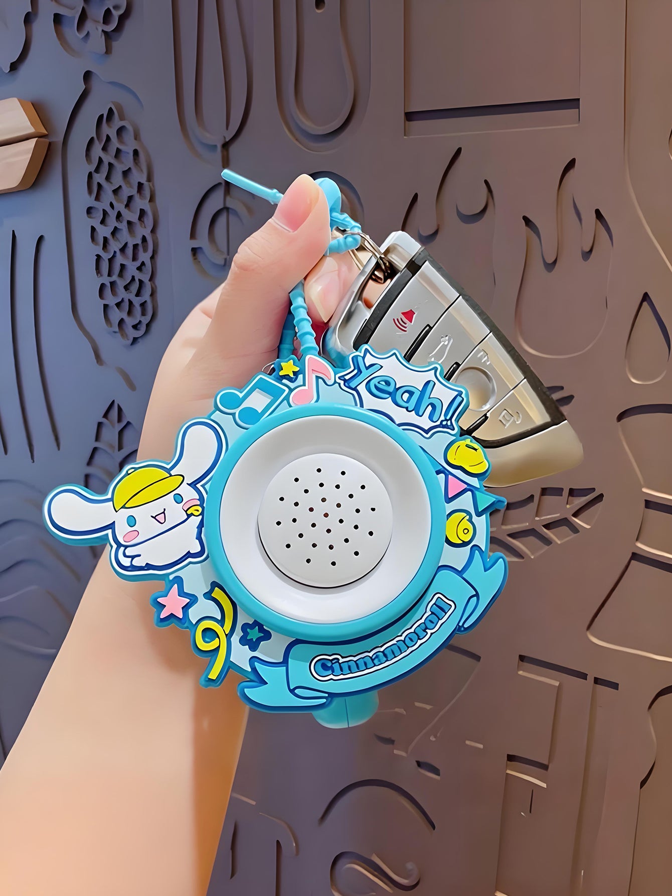 Kawaii Cartoon Doll Pendant Toy Sanrio Mini Speaker Keychain 5