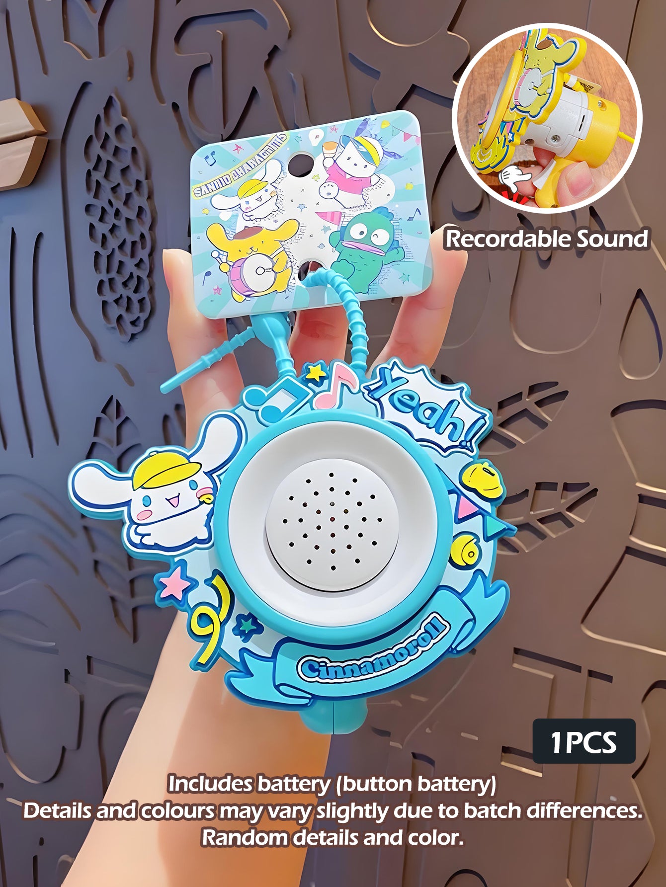 Kawaii Cartoon Doll Pendant Toy Sanrio Mini Speaker Keychain 8