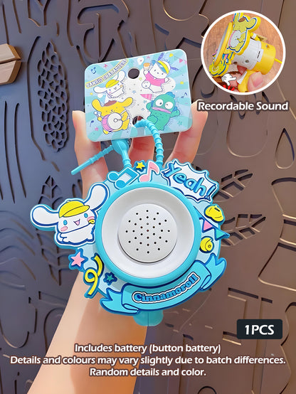Kawaii Cartoon Doll Pendant Toy Sanrio Mini Speaker Keychain 8