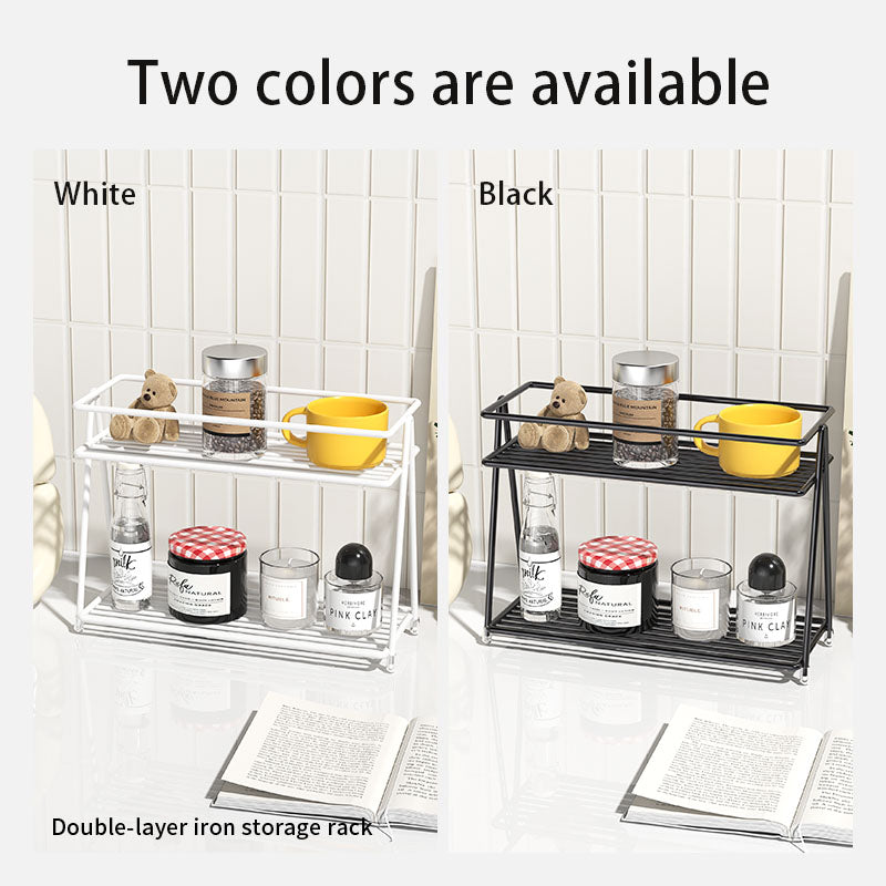 Cup Holder, Double-Layer Tea Room, Desktop Storage Rack for Water Cups