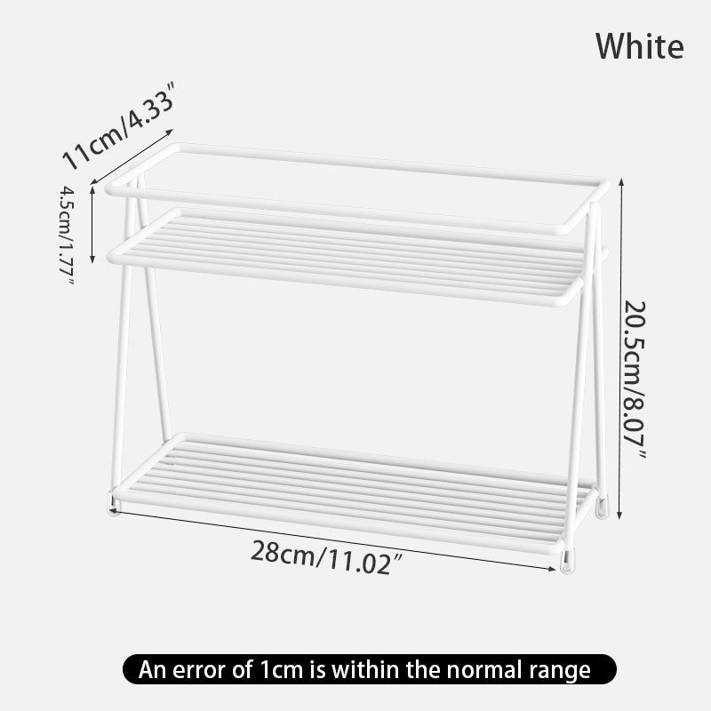 Cup Holder, Double-Layer Tea Room, Desktop Storage Rack for Water Cups