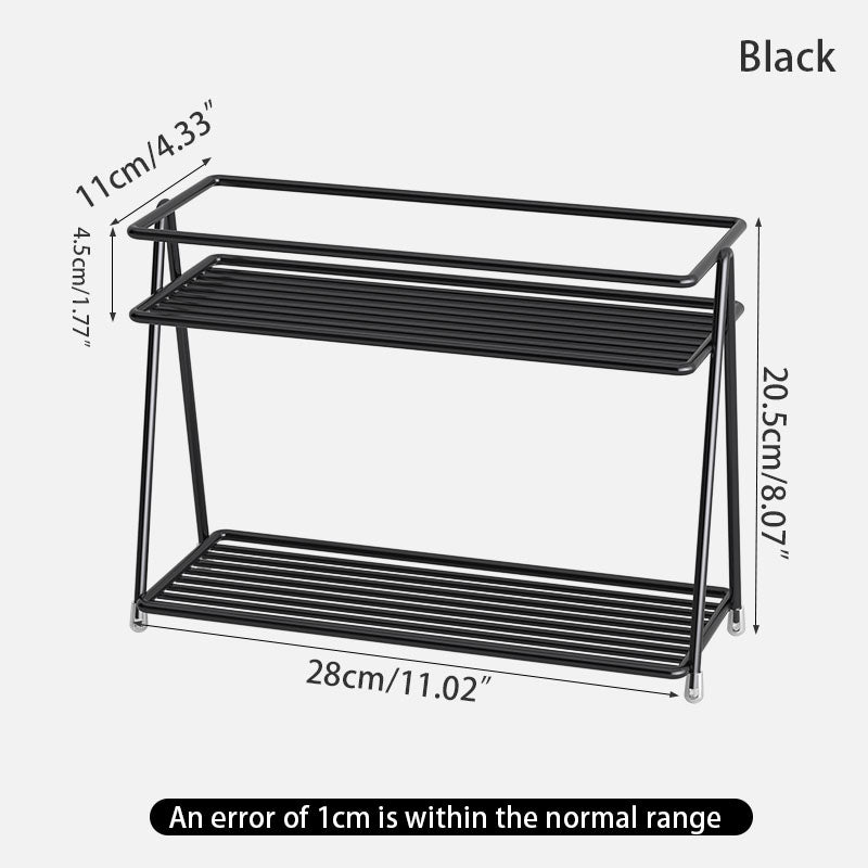 Cup Holder, Double-Layer Tea Room, Desktop Storage Rack for Water Cups