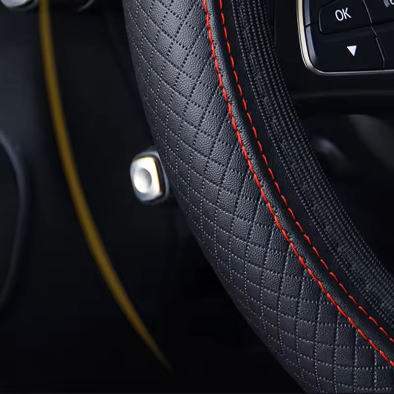 AntiSlip FullWrapped Car Steering Wheel Cover WearResistant 3739 Cm Universal Fit Steering Wheel Pr 7