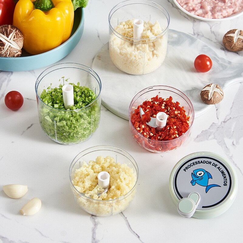 Manual Vegetable Chopper For Onions Pepper Garlic Crusher Blender Mincer Fruit Cutter Kitchen Gadge 2