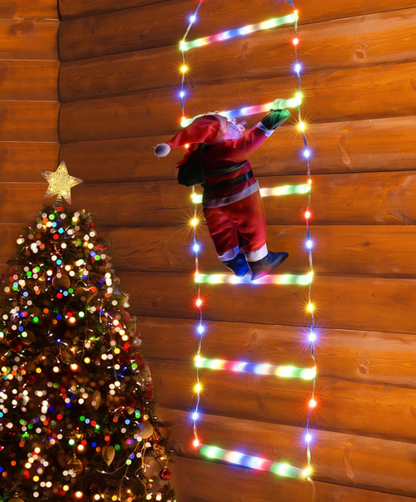 Christmas Decoration LED Santa Claus Climbing Ladder Light Flashing Modes For Xmas Tree Best Home W 7