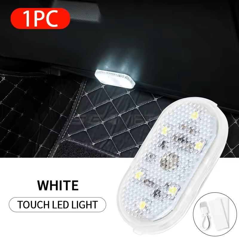 Mini USBRechargeable Car Touch Light Magnetic Ambient Lamp For Floor Trunk Hood Ceiling  Auto Inter 5