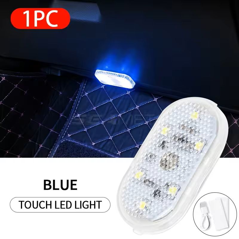 Mini USBRechargeable Car Touch Light Magnetic Ambient Lamp For Floor Trunk Hood Ceiling  Auto Inter 6