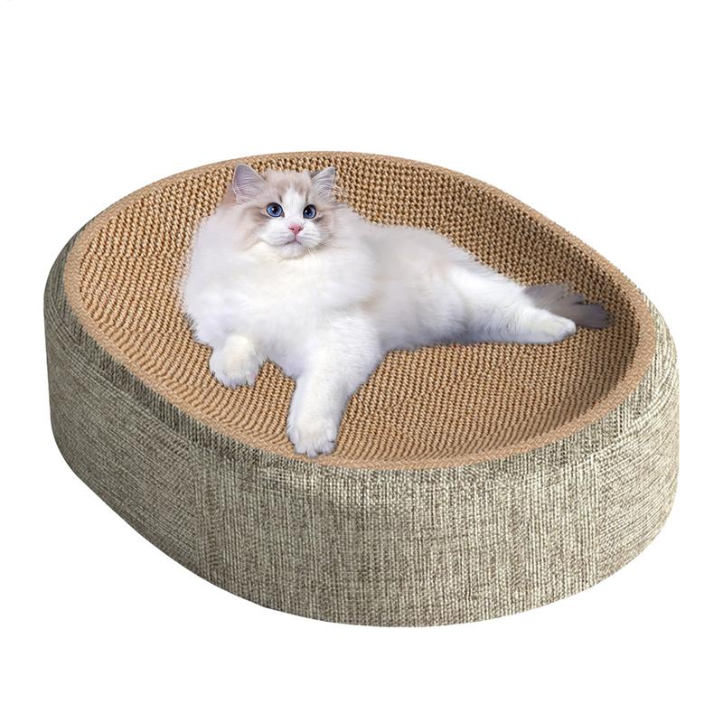 Wear-resistant Cat Nest, Oval Cat Scratching Board, Furniture Grinding Claw Toy