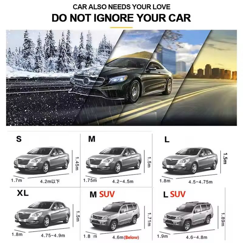 FullWrapped Waterproof Outdoor Car Cover HeavyDuty Snowproof Auto Protection Cover For SUVs  Cars U 1