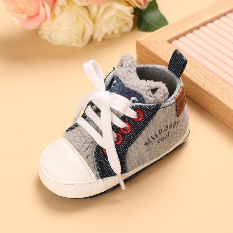 Unisex Baby Canvas Sneakers, Soft Non Slip Sole, Comfortable Baby Boys Girls Shoes