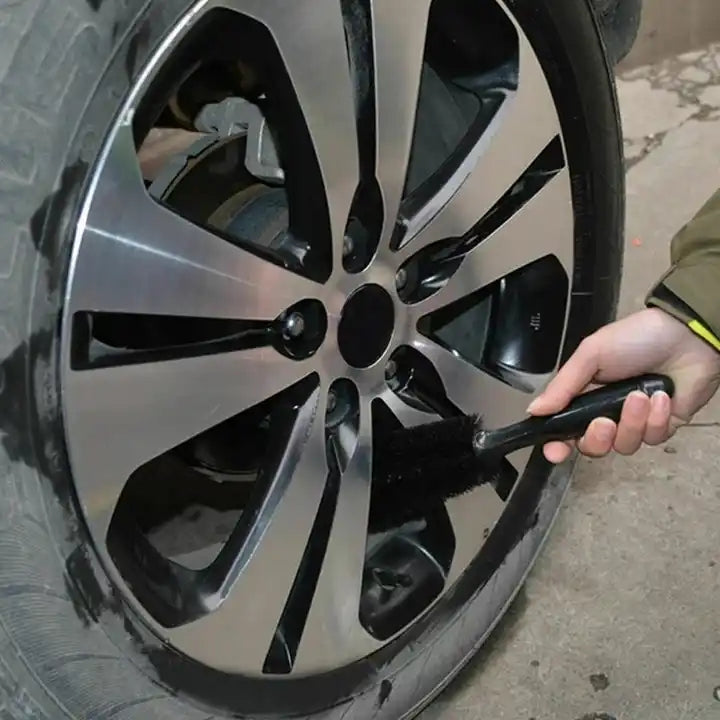 Tire Rim Clean Brush, Professional Car Wheel Cleaning, Wet Dry Wheel Tire Rim Clean Brush Goods Accessory