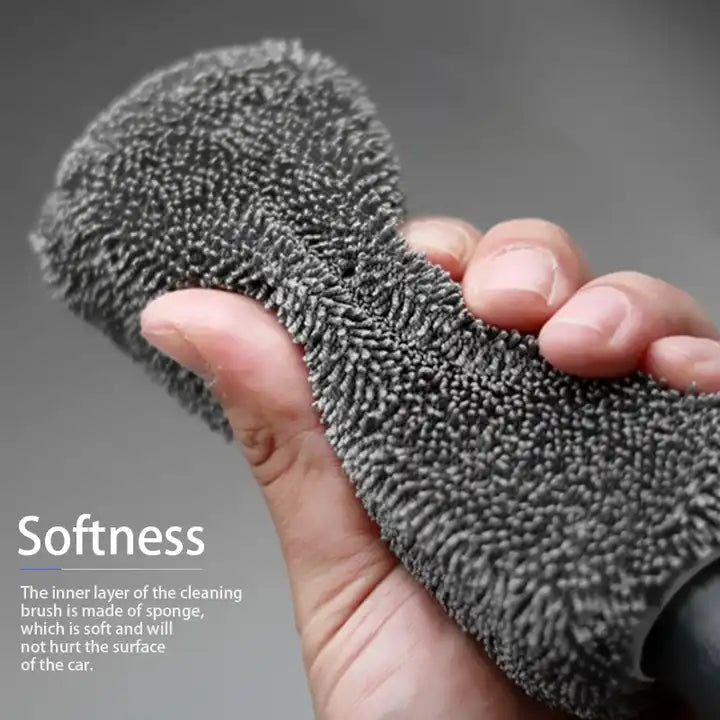 Tire Rim Clean Brush, Professional Car Wheel Cleaning, Wet Dry Wheel Tire Rim Clean Brush Goods Accessory