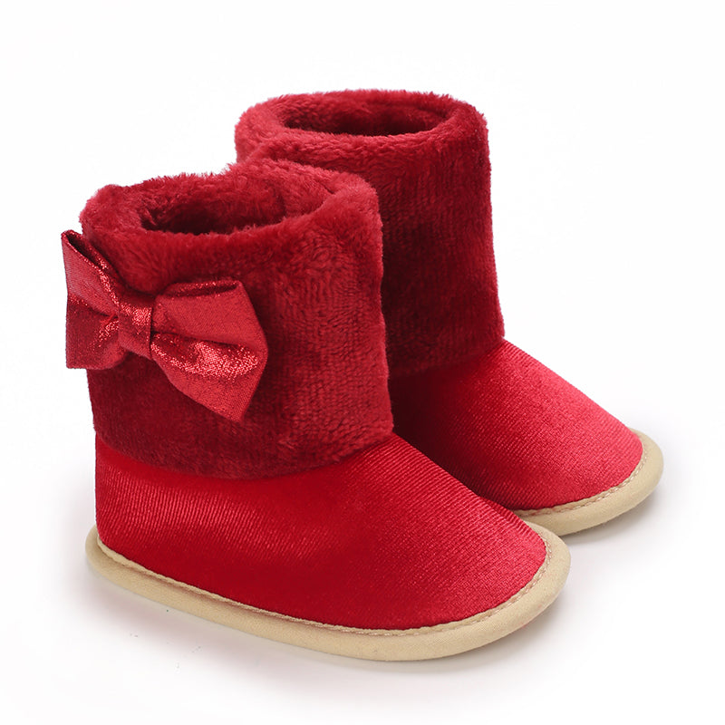 Warm Baby Shoes Soft Soled Sneakers Velvet Snow Boots For Boys And Girls 1