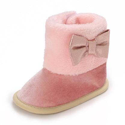 Warm Baby Shoes Soft Soled Sneakers Velvet Snow Boots For Boys And Girls 2