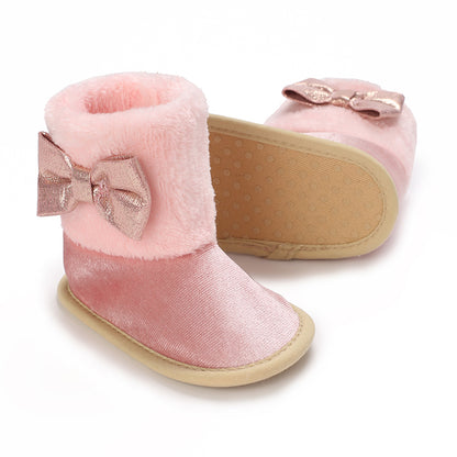 Warm Baby Shoes Soft Soled Sneakers Velvet Snow Boots For Boys And Girls 6