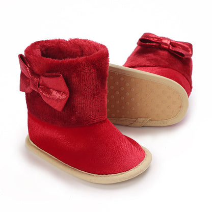 Warm Baby Shoes Soft Soled Sneakers Velvet Snow Boots For Boys And Girls 7