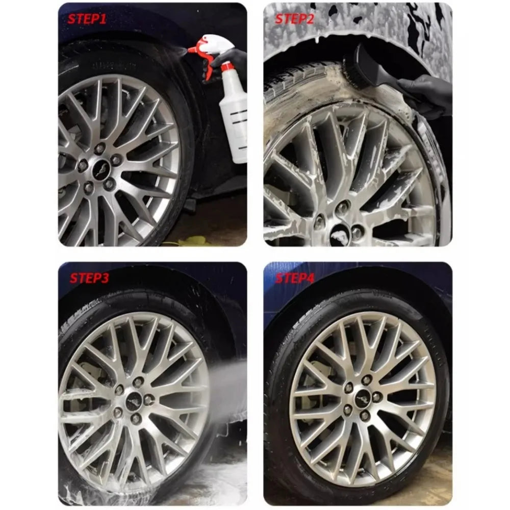 Black Tire Auto Washing Tool Car Wheels Detailing Cleaning Accessories Black Tire Auto Washing Tool 5