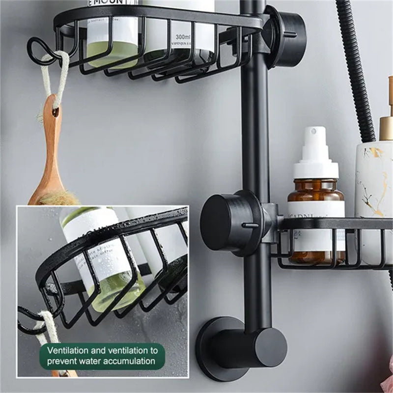 Kitchen Sink Drain Rack Sponge Storage Basket Faucet Holder Aluminum Soap Drainer Shelf Organizer S 2