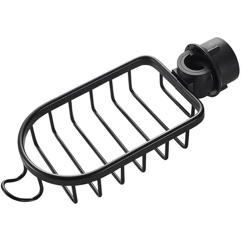 Kitchen Sink Drain Rack Sponge Storage Basket Faucet Holder Aluminum Soap Drainer Shelf Organizer S 5