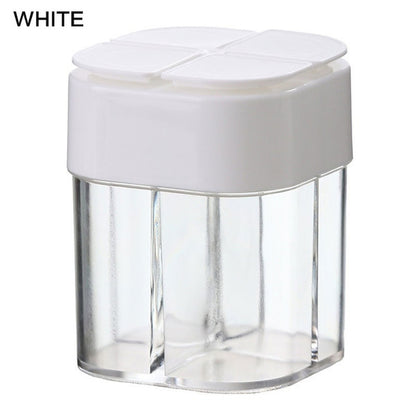 Spice Salt Pepper Shakers Transparent Jar, Barbecue Condiment Can, Kitchen Gadgets with Cover
