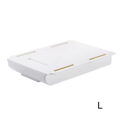 Self Stick Pencil Tray Desk Storage Rack Under Desk Organizer Box SelfAdhesive Drawer Stand For Hom 3