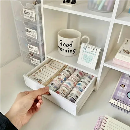 DoubleLayer Desktop Organizer Rack Office Desk Storage Stationery Shelf Cosmetic Organizer 2