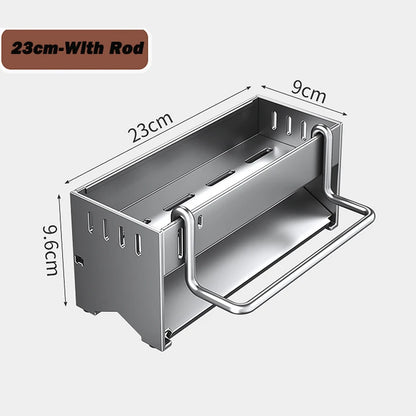 Kitchen Storage Rack Stainless Steel Largecapacity Sink Organiser Draining Rack 1