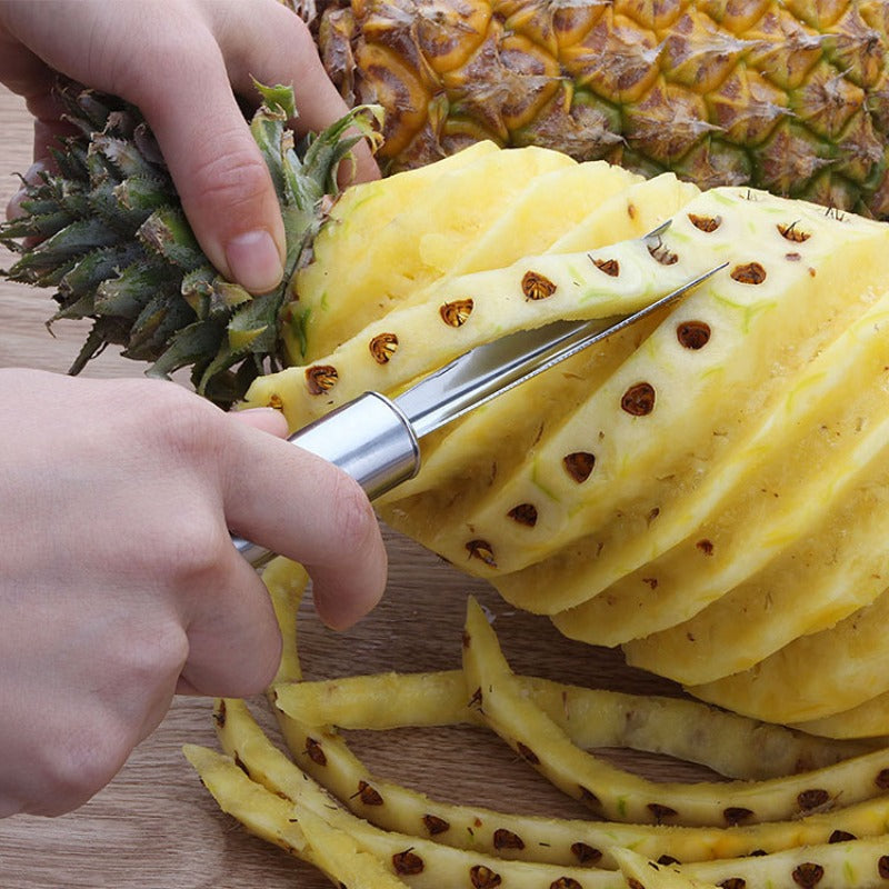 Ananas Peeling, Portable Stainless Steel Pineapple Peeler Knife, Spiral Cutter Kitchen Accessories