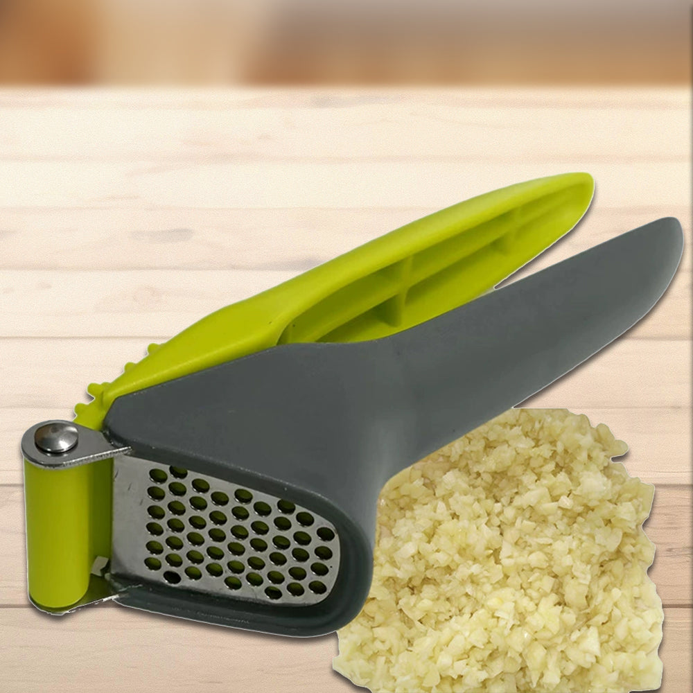 Portable Garlic Press Manual Grinding Tool, Easy-to-Clean Mincer for Garlic & Ginger Chopping, Kitchen Essential